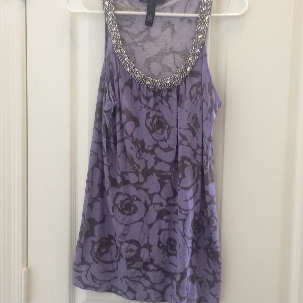 FINAL MARKDOWN Embellished inc tank top medium
